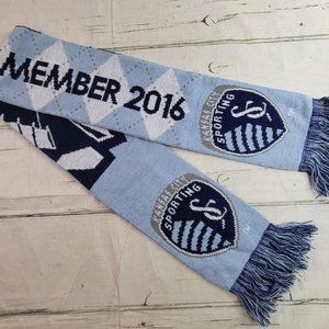 Kansas City Sporting KC MLS 2016 Season Ticketholder Scarf EUC
